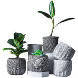 Simulation Rock Flower Pot Cement