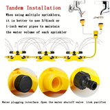 1pc 360° Automatic Rotating Trigeminal Sprinkler